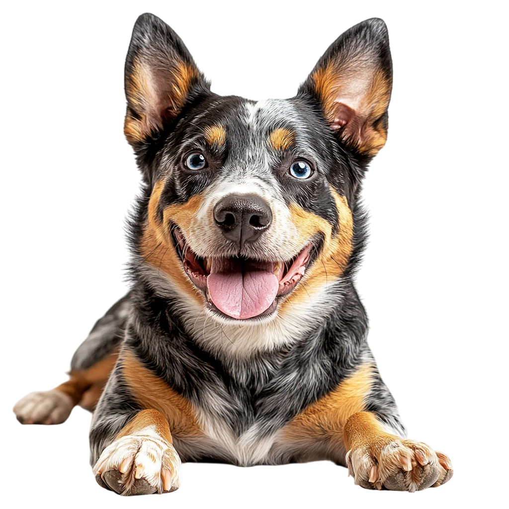 HAustralian Cattle Dog Sitting Free PNG Cutout