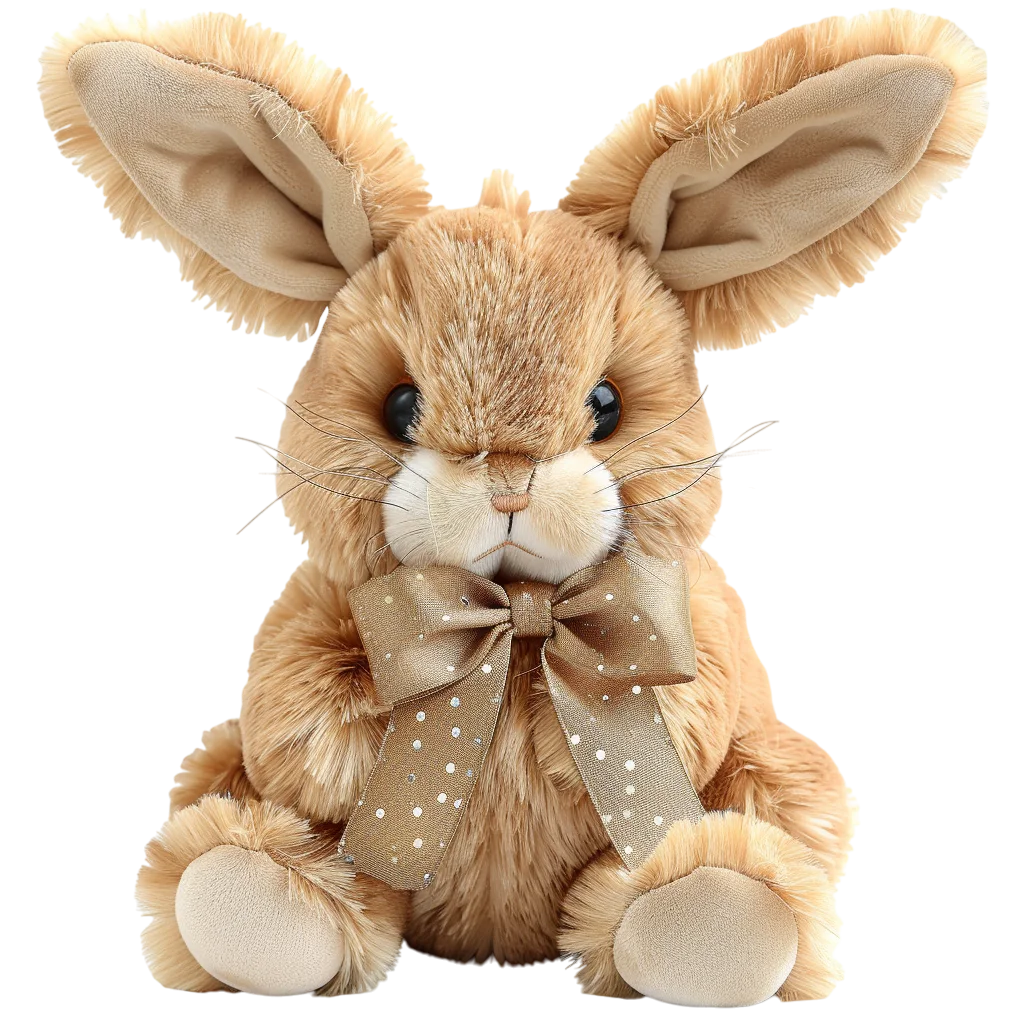 Plush Bunny Stuffed Animal Toy Free PNG
