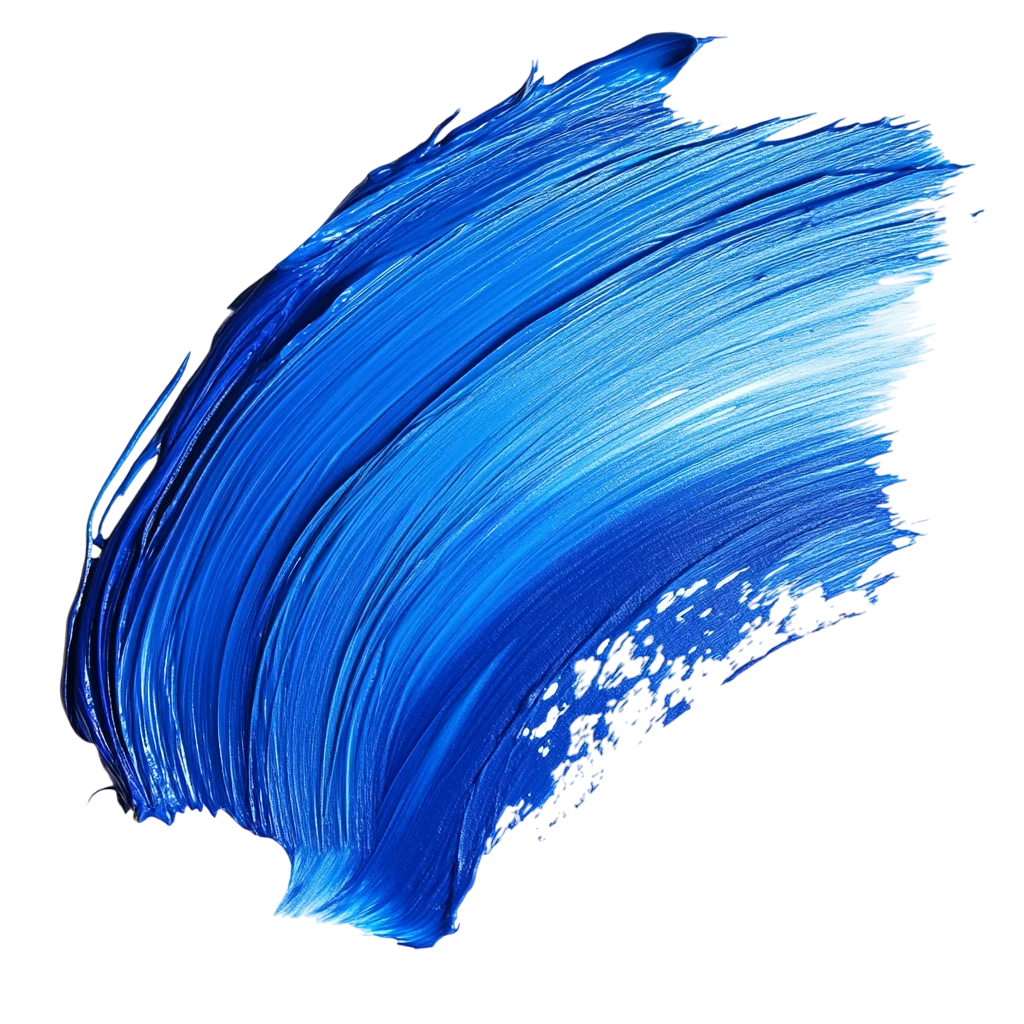 Royal Blue Acrylic Brush Stroke Free PNG Texture