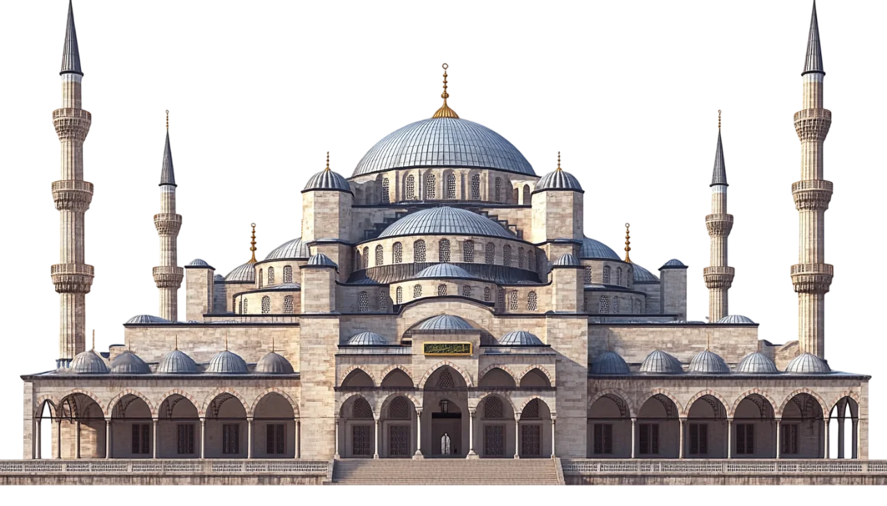 Ottoman Palace Mosque Landmark Free PNG Image