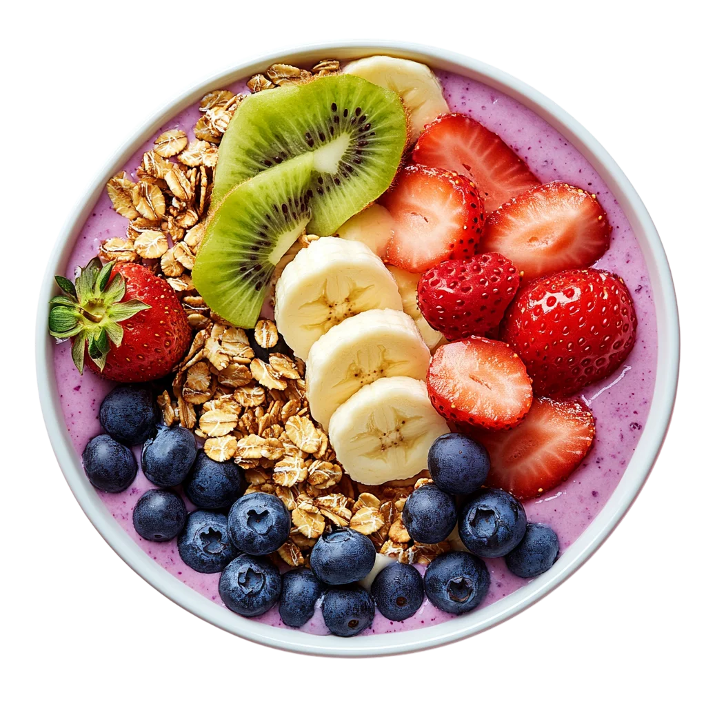 Delicious Berry Smoothie Bowl Free PNG Clipart