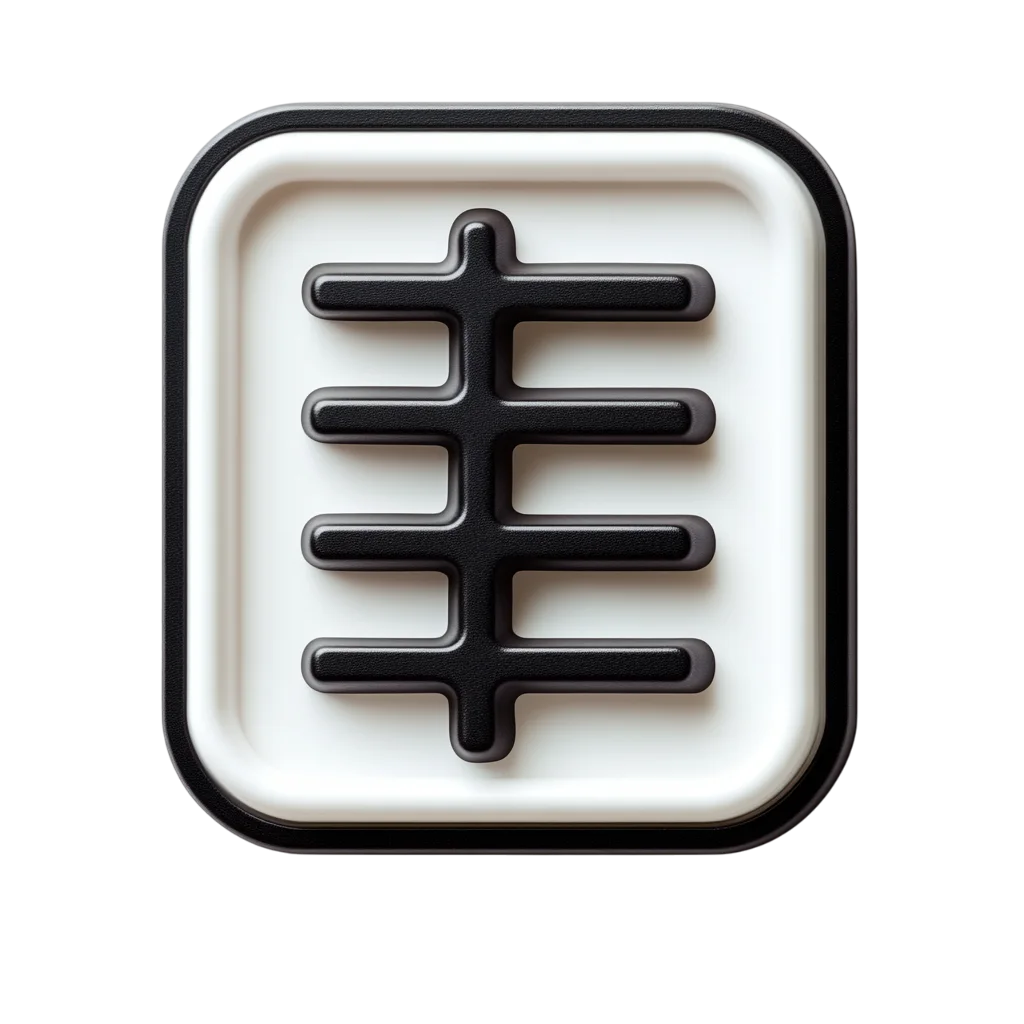 Black and White 3D Barcode Scanner Free PNG