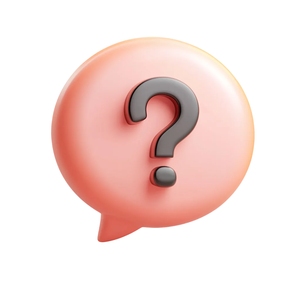 Pink 3D Question Mark Speech Bubble Free PNG