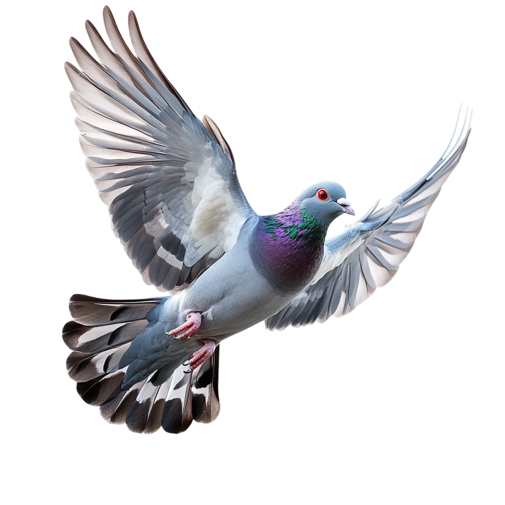 Flying City Pigeon Soaring Wings Free PNG