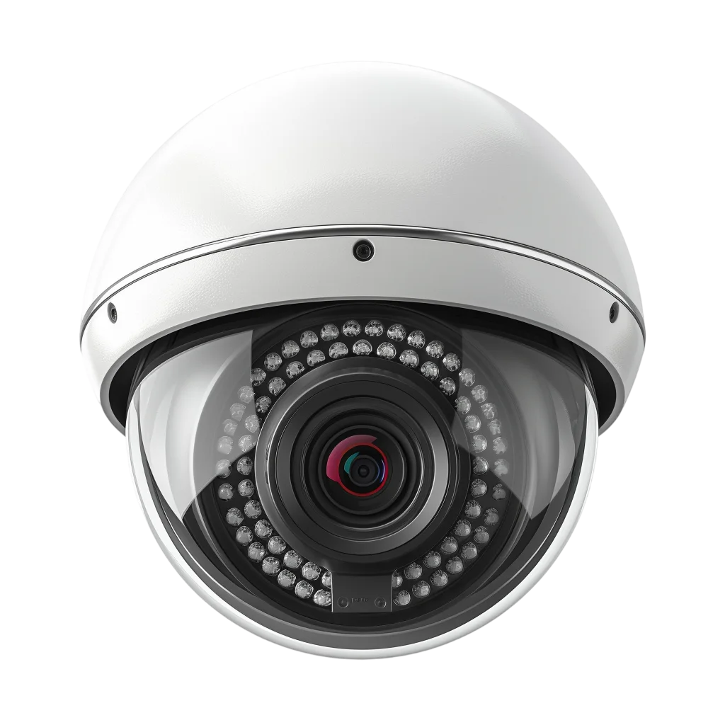 Sleek Indoor Dome Security Camera Free PNG Cutout
