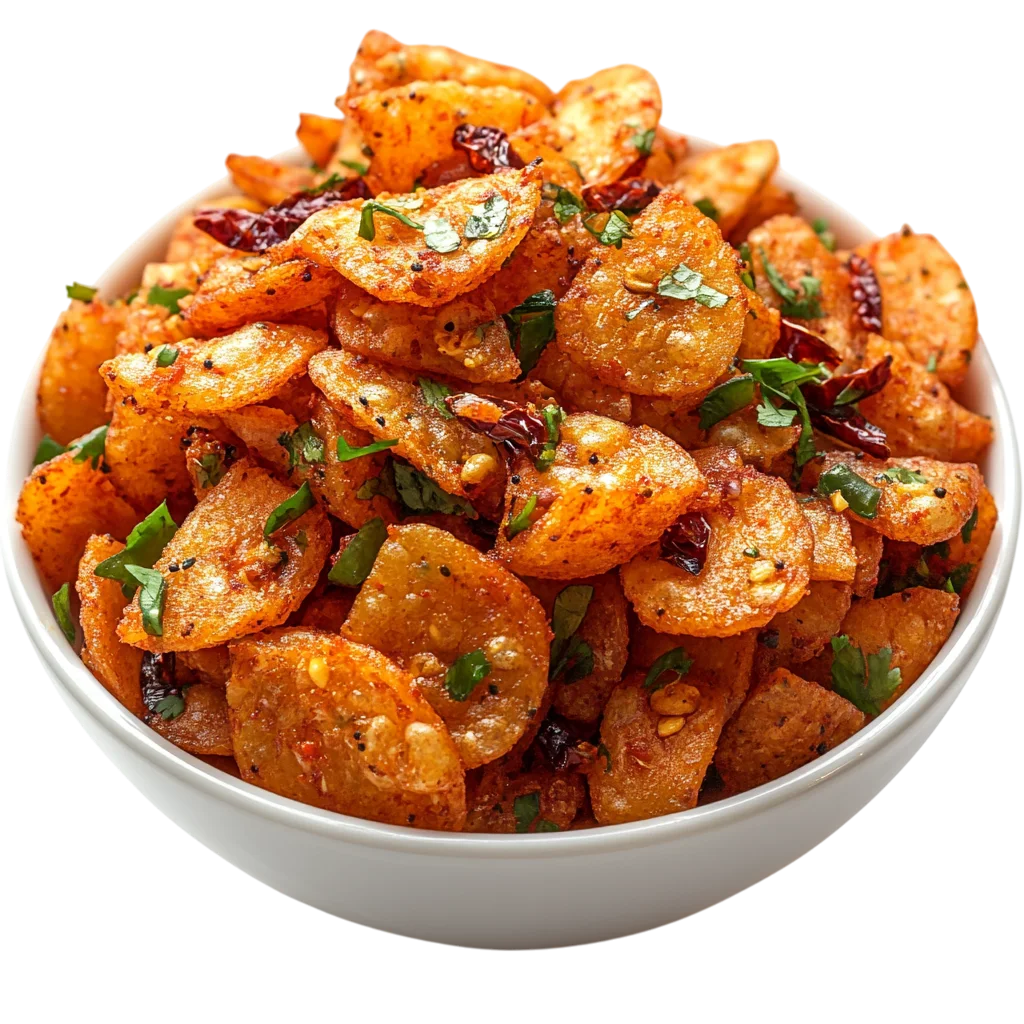 Spicy Roasted Potato Wedges Bowl Free PNG Food