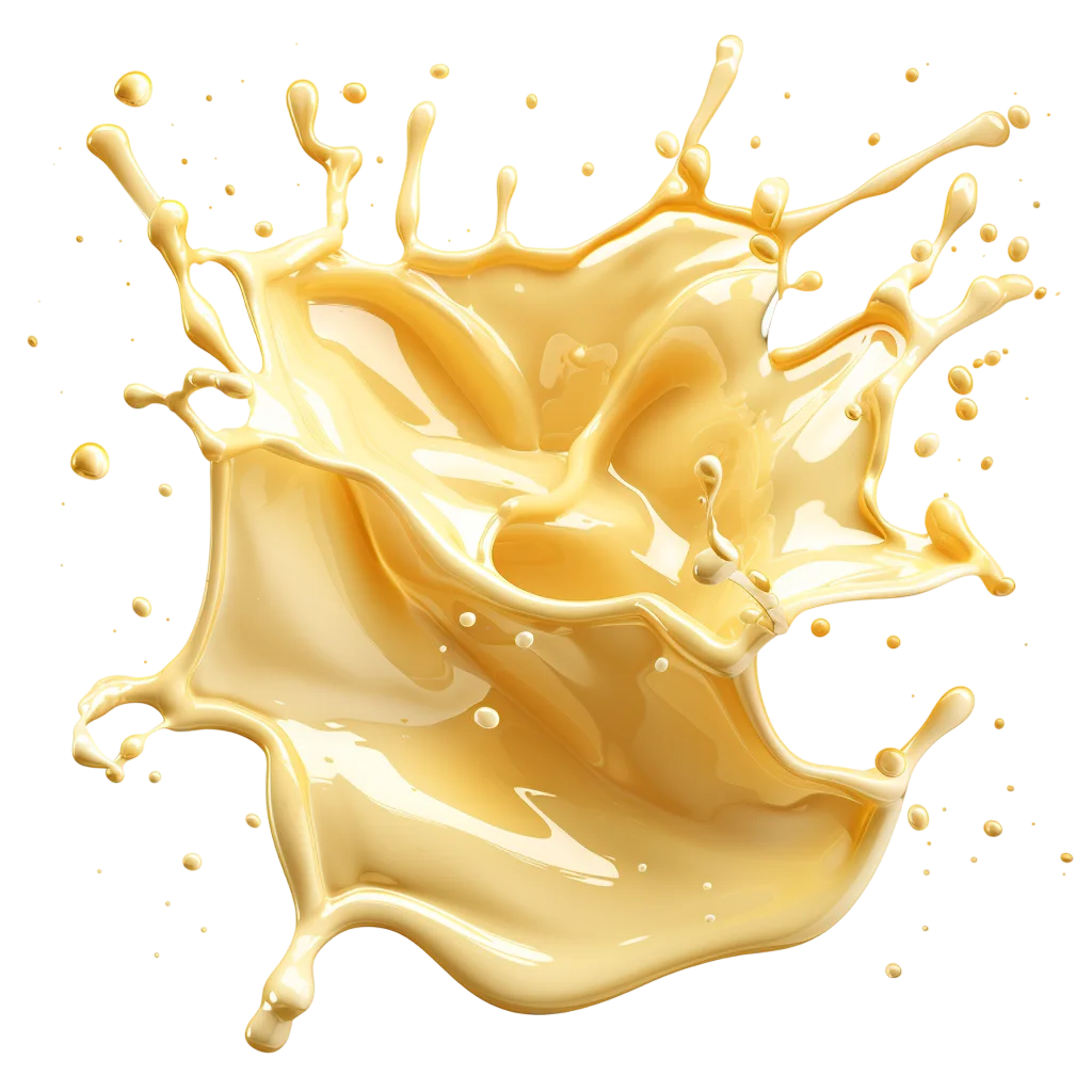 Dynamic Melted Cheddar Cheese Splash Free PNG Sauce