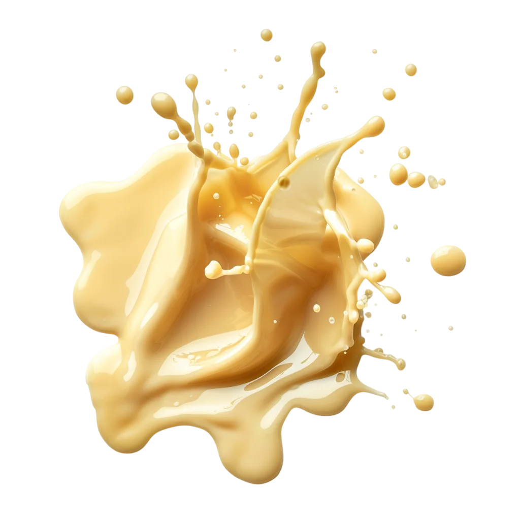 Thick Creamy Cheese Sauce Splatter Free PNG Dip
