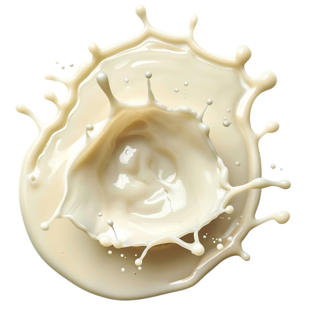 Rich Milk Cream Splash Crown Drop Free PNG Liquid
