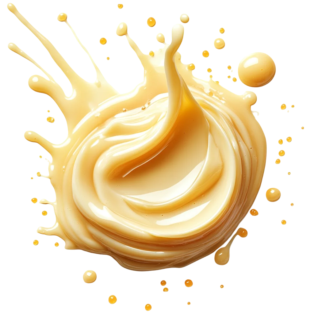 Swirled Creamy Salad Dressing Splash Free PNG Sauce