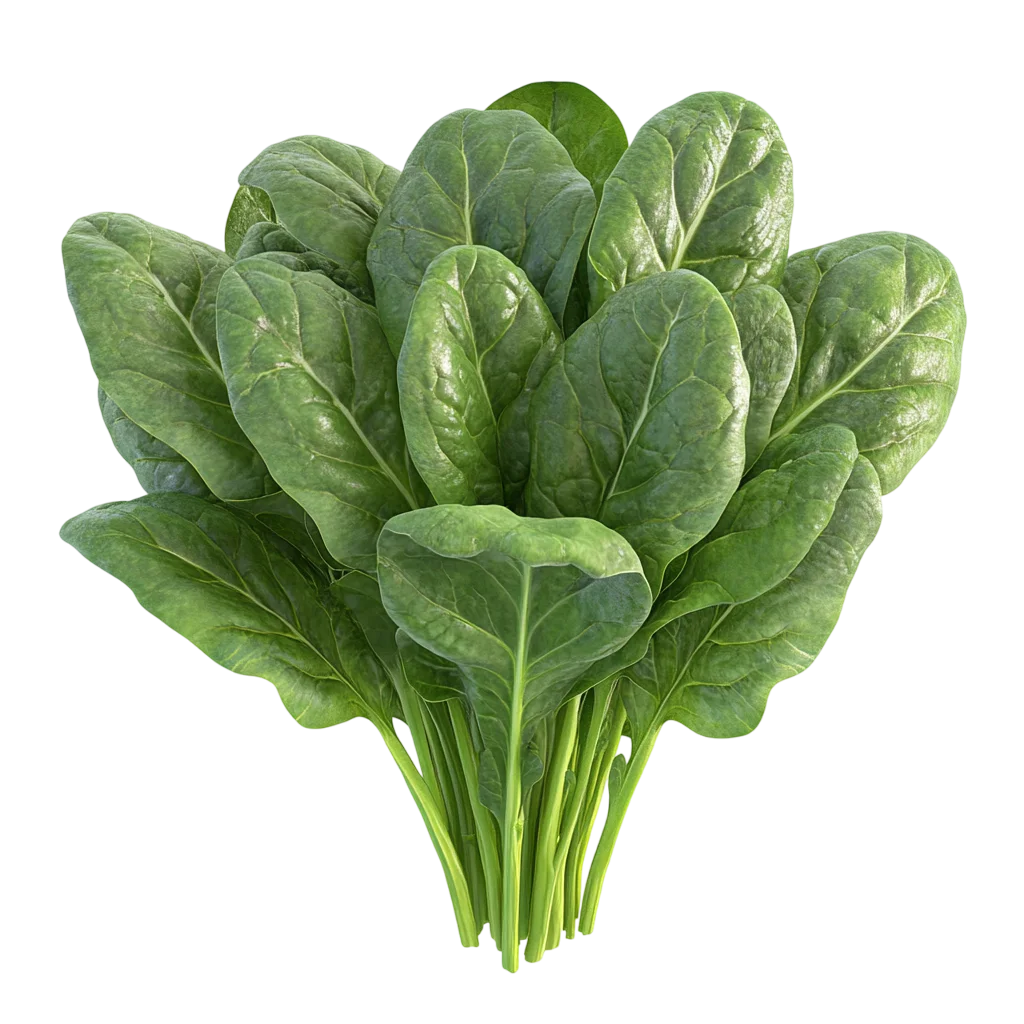 Lush Green Spinach Leaves Bundle Free PNG Vegetable
