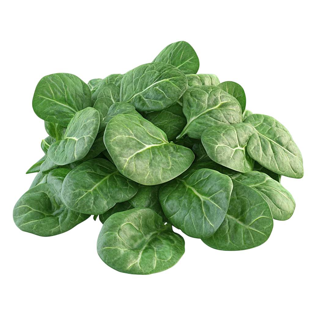 Fresh Baby Spinach Leaves Clump Free PNG Salad