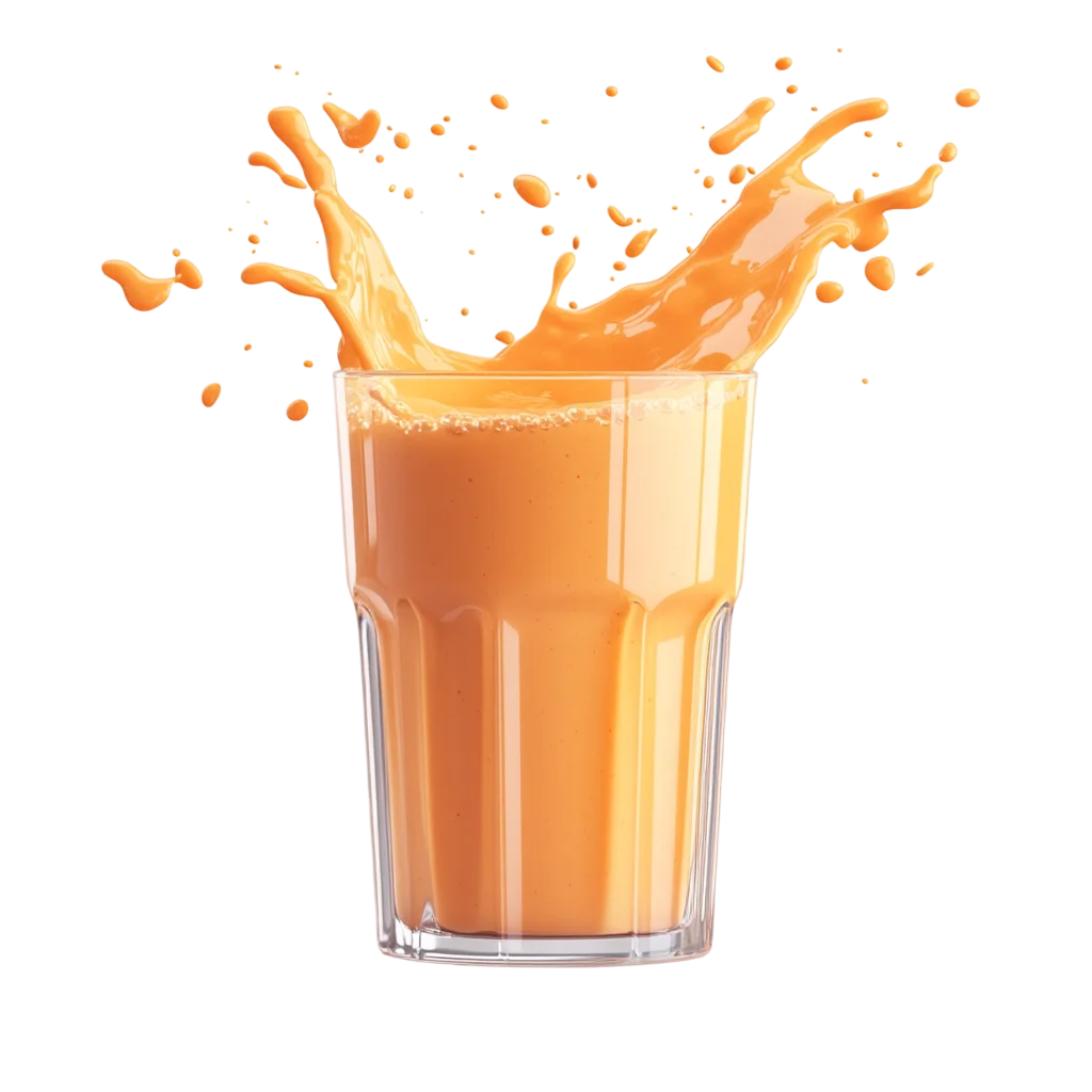 Orange Juice Smoothie Glass Splash Free PNG Drink