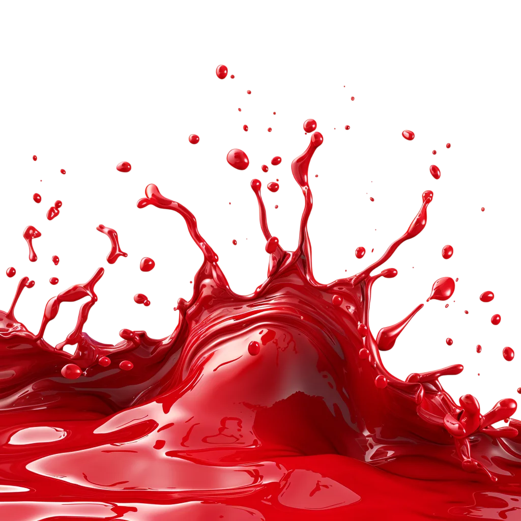 Red Cranberry Juice Splash Crown Free PNG Cutout