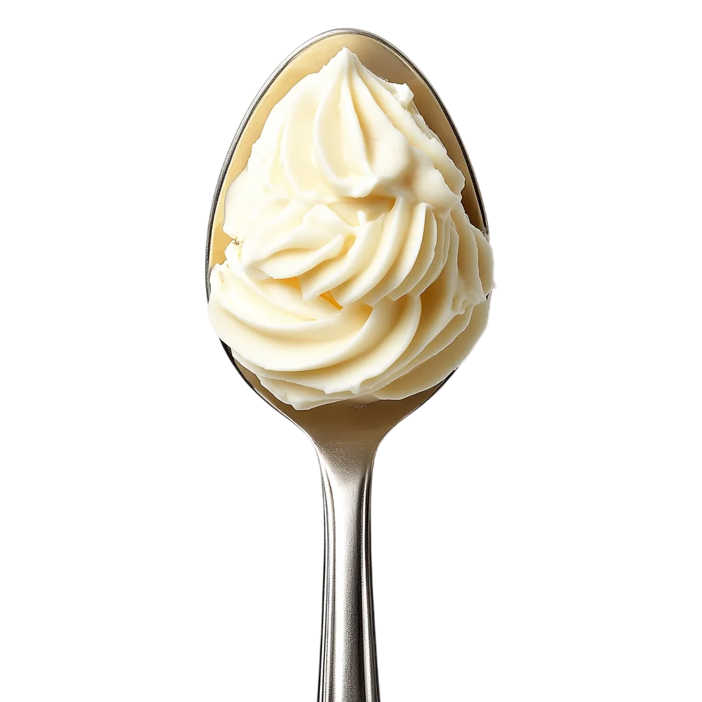 Dollop of Whipped Butter on Spoon Free PNG Food