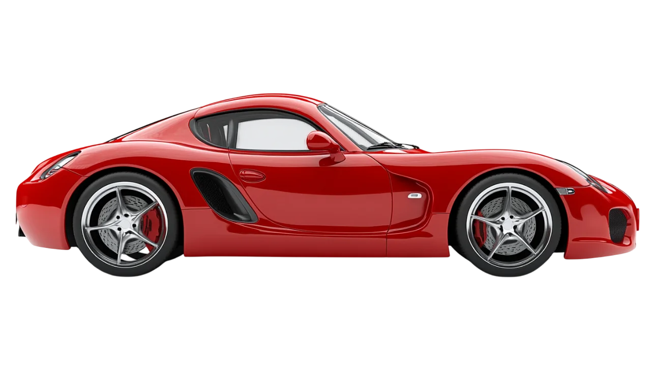 Red Exotic Sports Car Profile Free PNG Vehicle