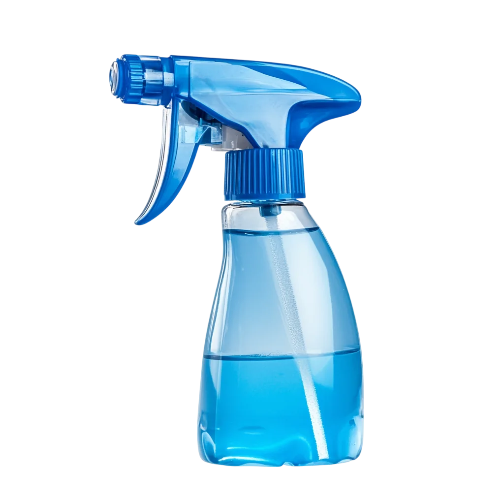 Blue Plastic Cleaning Spray Bottle Free PNG Cutout