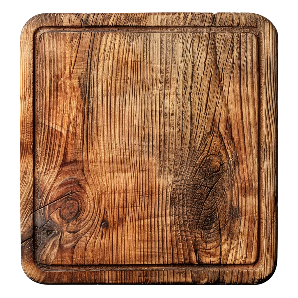 Textured Wood Chopping Board Free PNG Kitchen
