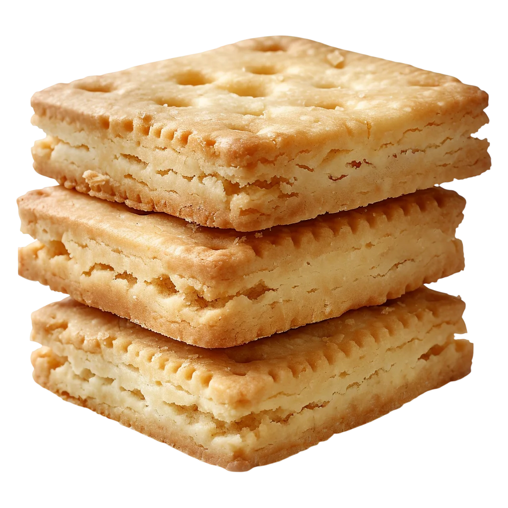 Crispy Savory Layered Crackers Free PNG Food