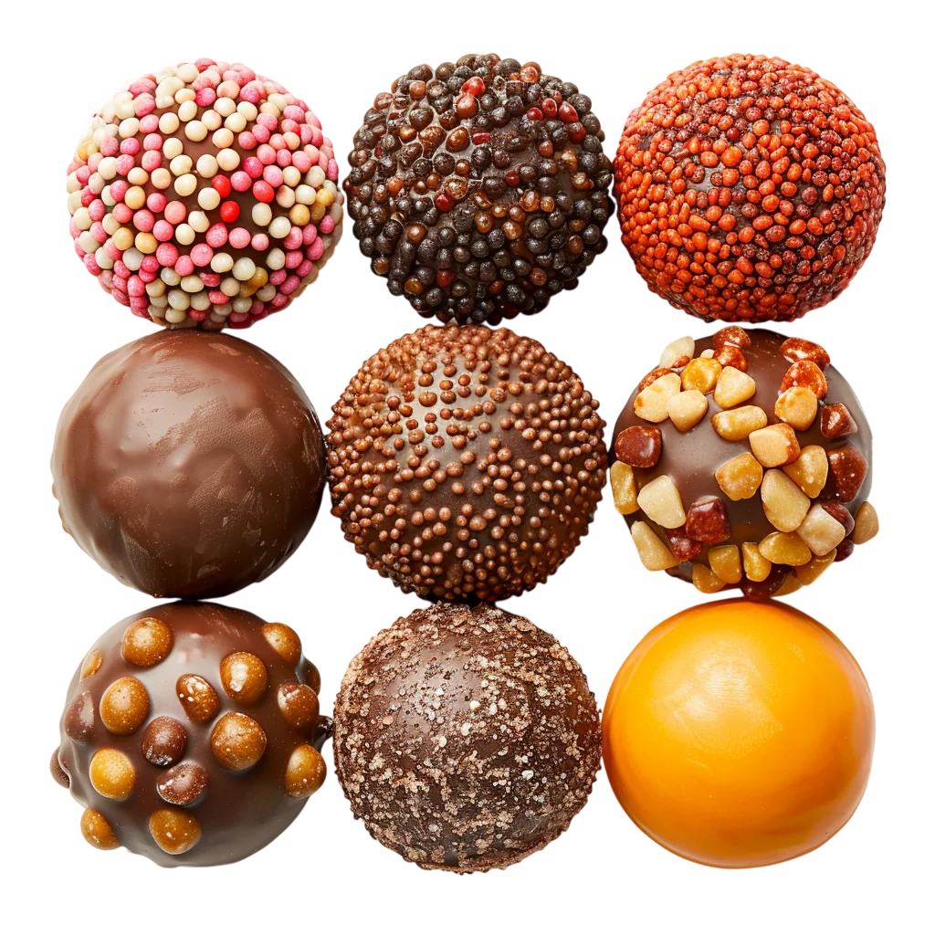 Assorted Chocolate Truffles Candy Sweets Free PNG