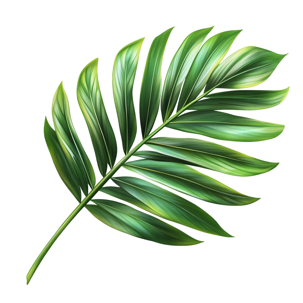 Tropical Palm Fan Leaf Frond Foliage Free PNG