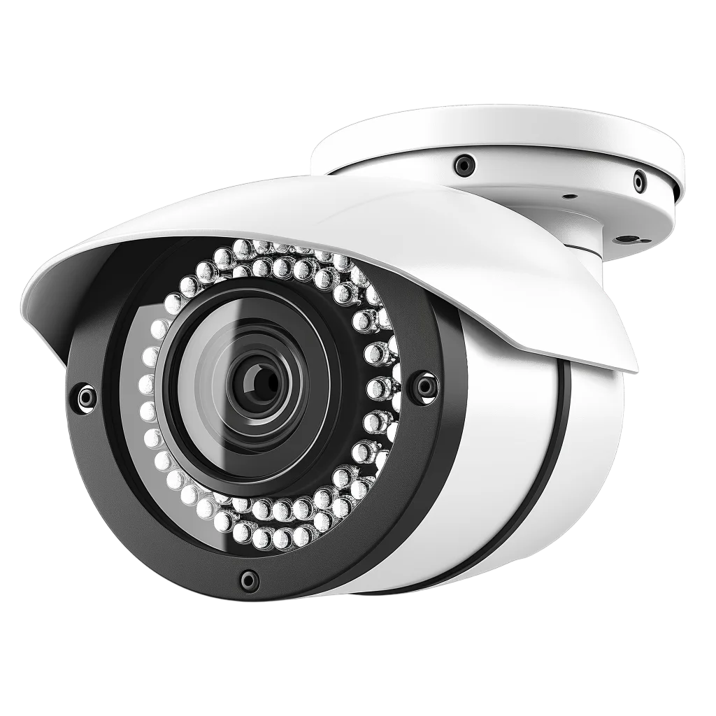 White Outdoor CCTV Surveillance Camera Free PNG
