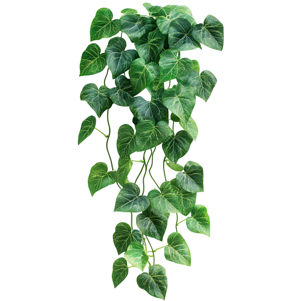 Hanging Green Ivy Vine Leaves Garland Free PNG