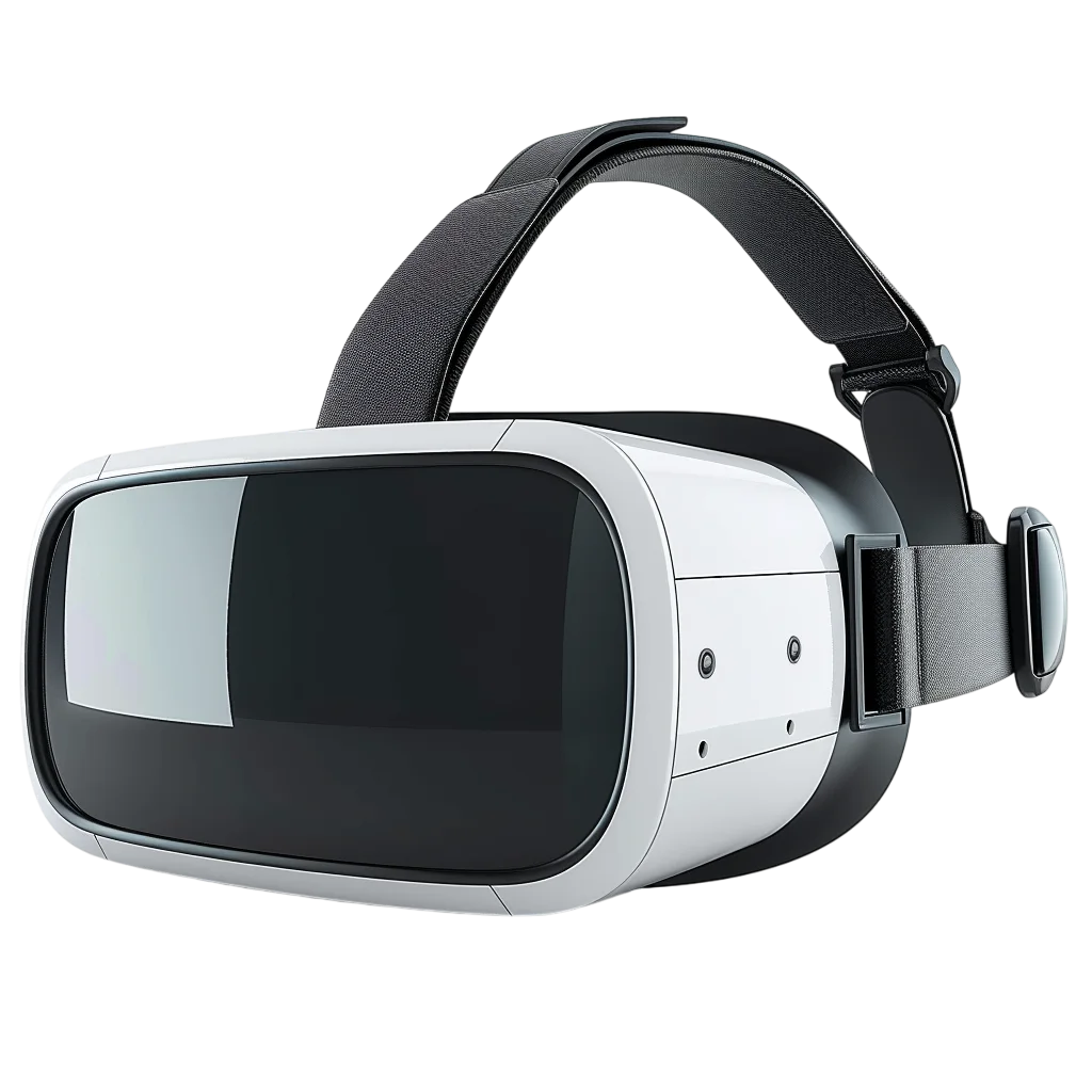 Black and White VR Headset Gaming Glasses Free PNG
