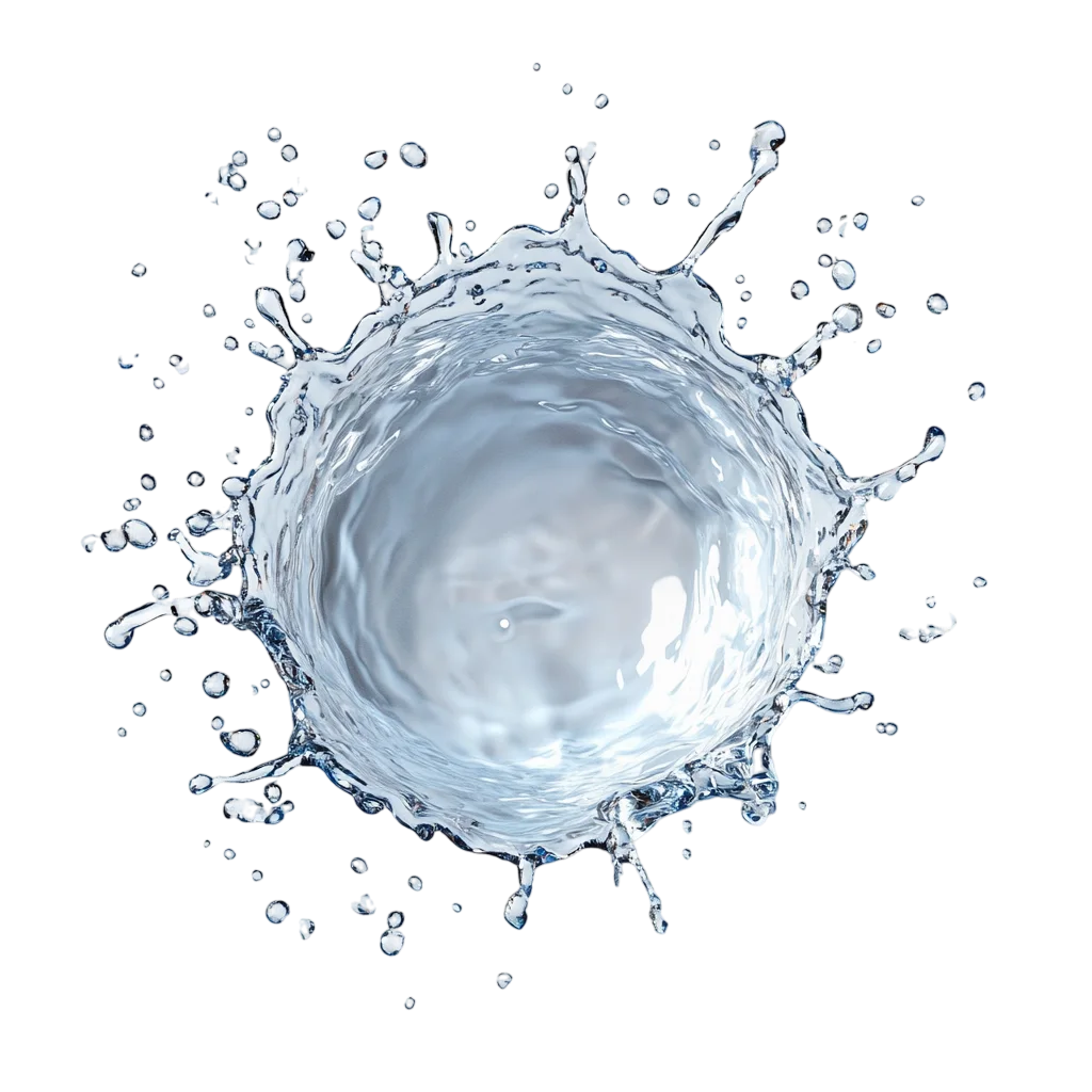 Clear Water Droplet Splash Crown Overhead Free PNG