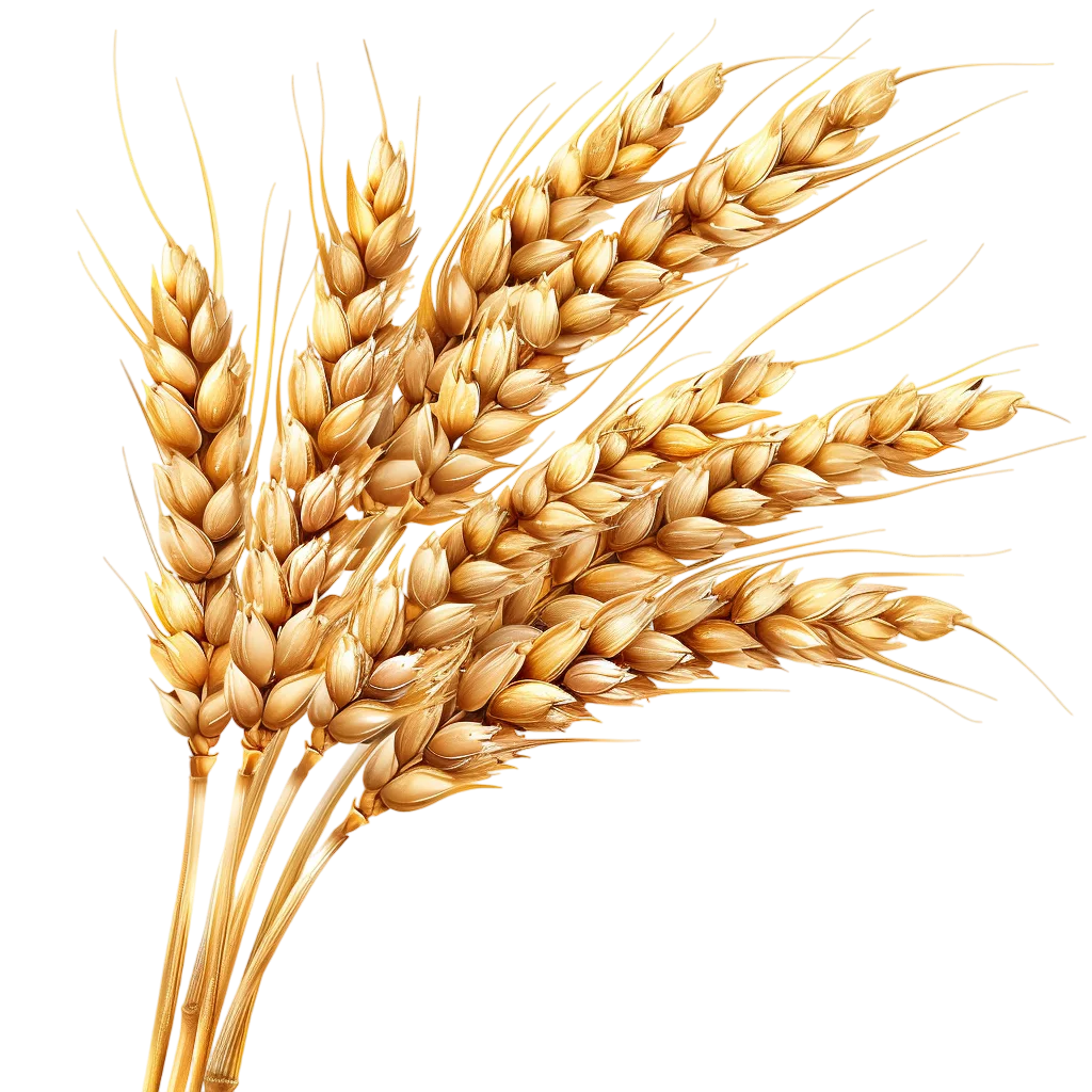 Golden Wheat Ear Stalks Spikes Cutout Free PNG
