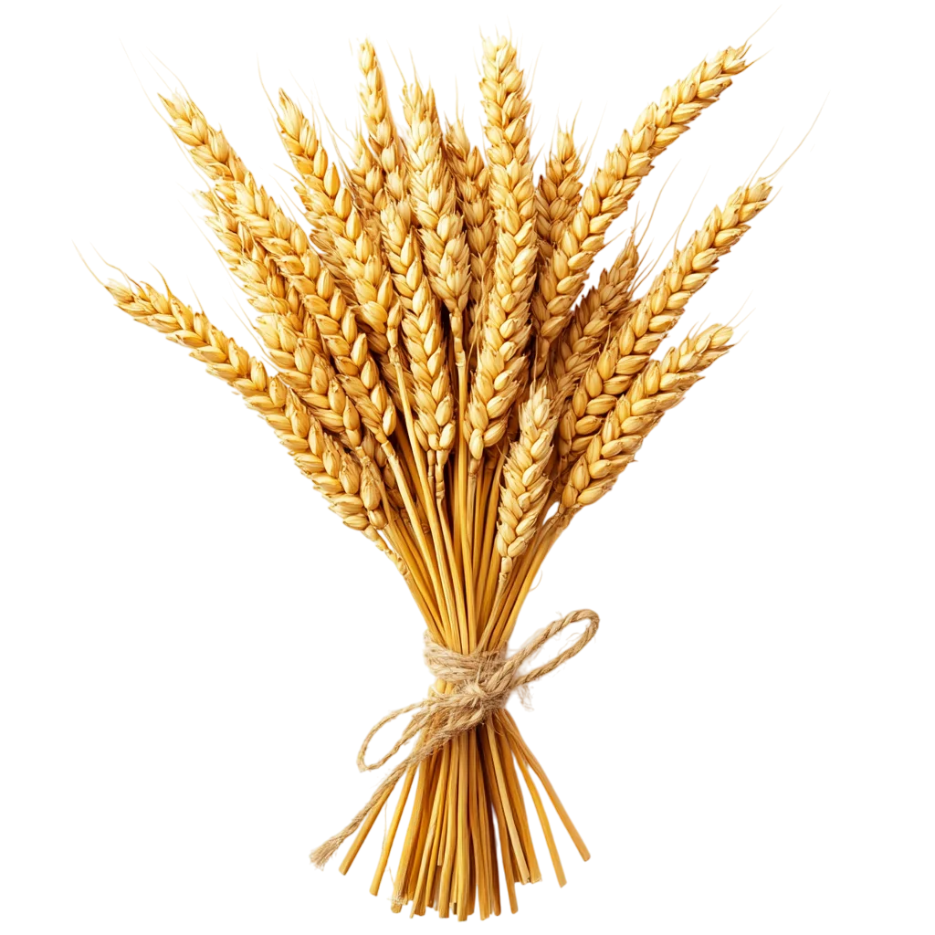 Tied Dried Golden Wheat Sheaf Bundle Free PNG