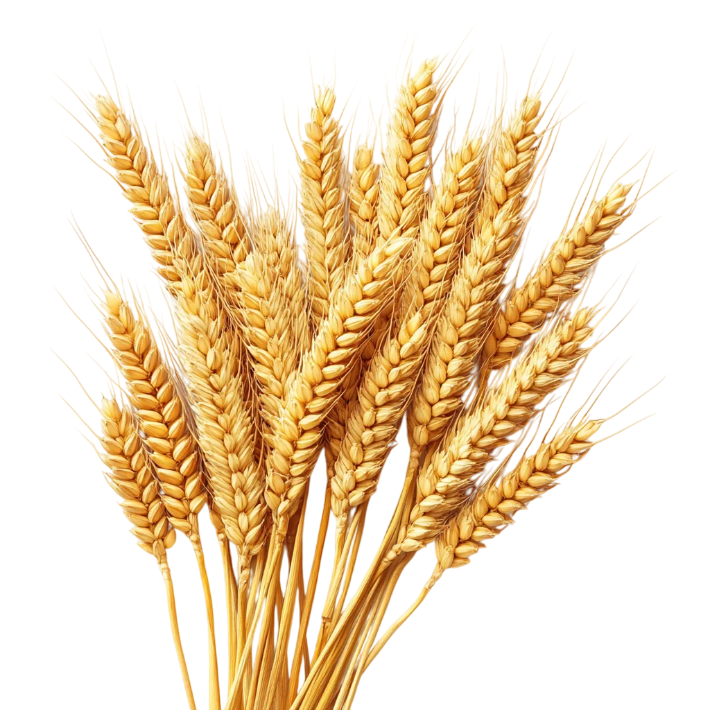 Ripe Golden Wheat Ears Stalks Cluster Free PNG