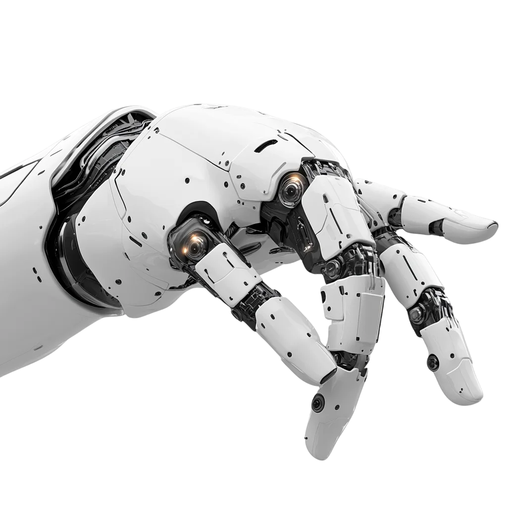 Bionic Robot Hand and Fingers Gesture Free PNG
