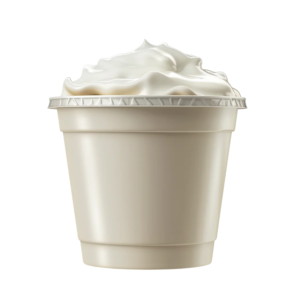 Iced Coffee Frappe Cup with Whipped Cream Free PNG