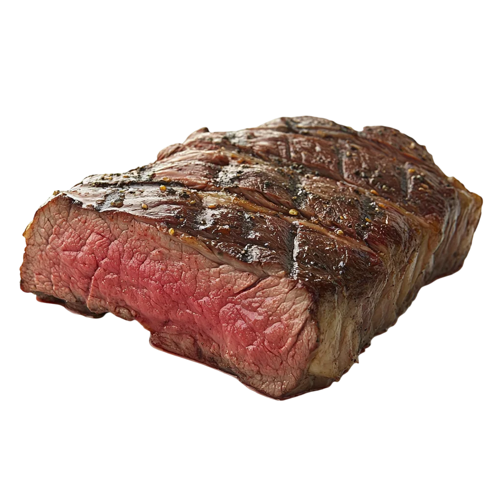 Grilled Medium Rare Beef Steak Cut Strip Free PNG