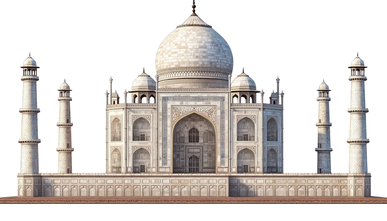 Taj Mahal Palace Architectural Facade Free PNG
