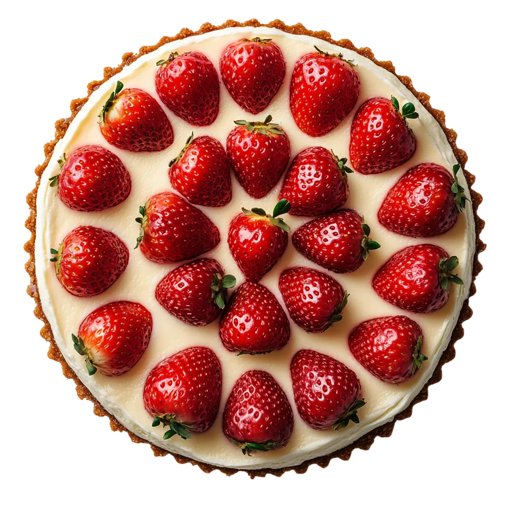 Fresh Strawberry Fruit Tart Pie Dessert Free PNG