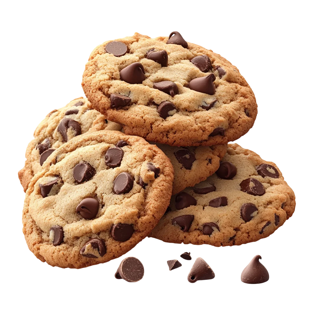 Chocolate Chip Cookies Grouped Cluster Free PNG