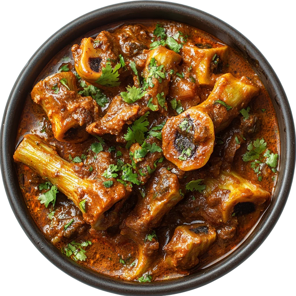 Braised Meat Stew with Mushrooms in Bowl Free PNG