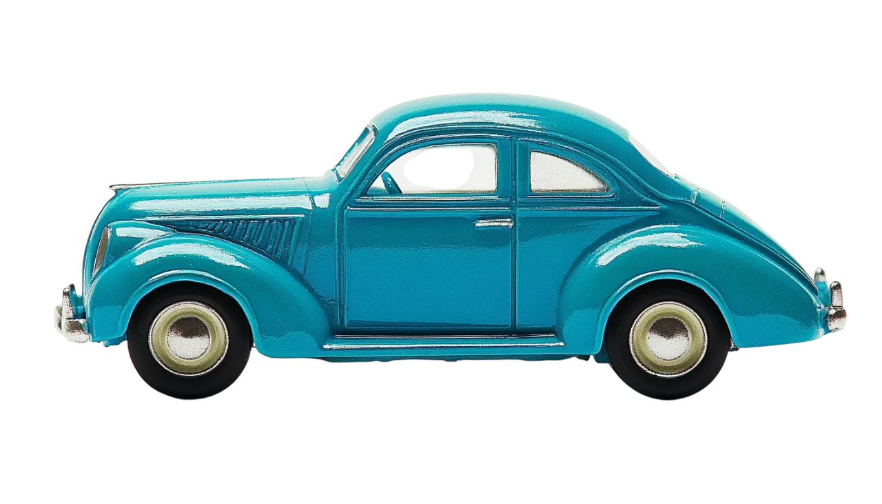 Vintage Classic Car Side View Coupe Free PNG