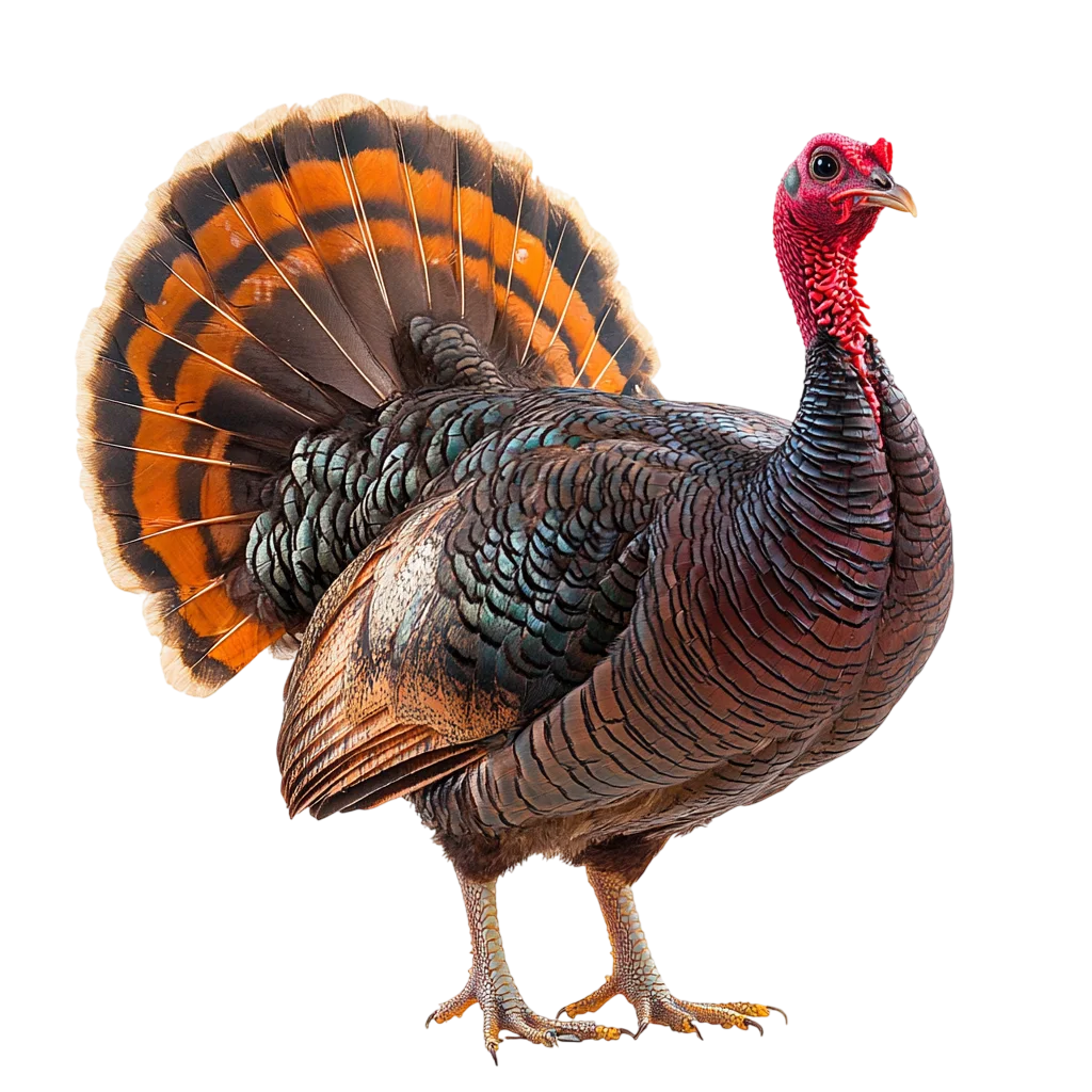 Strutting Wild Turkey Bird Profile Cutout Free PNG