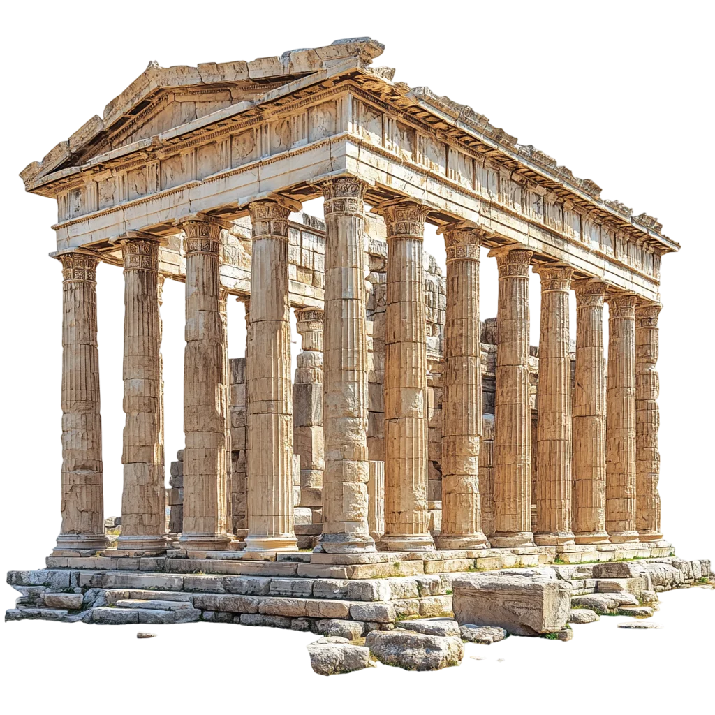 Ancient Classical Greek Temple Monument Free PNG