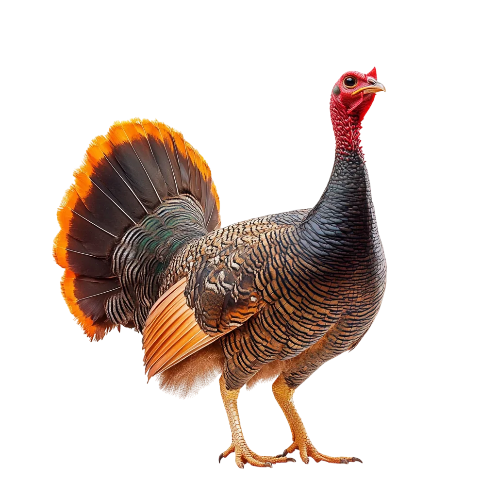 Standing Farm Turkey Bird Full Body Cutout Free PNG