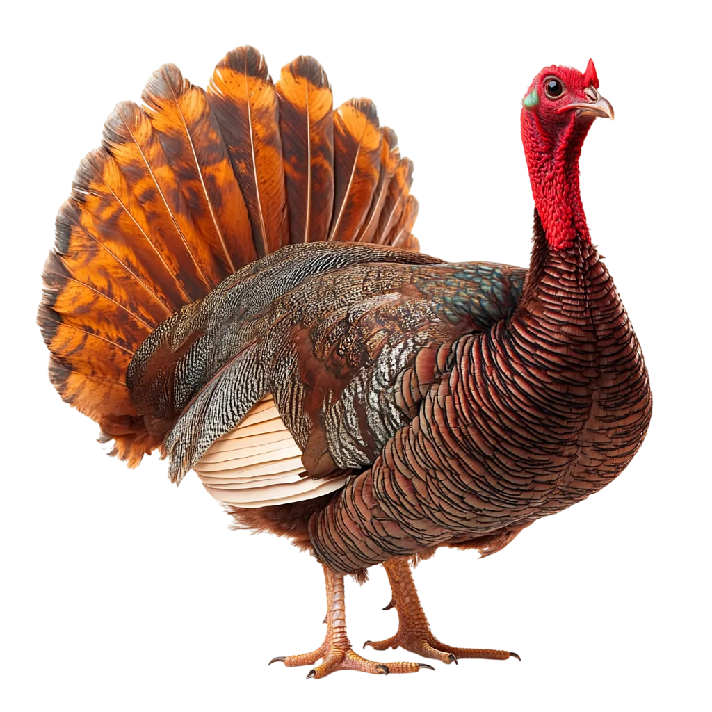 Wild Turkey Standing Bird Full Body Cutout Free PNG