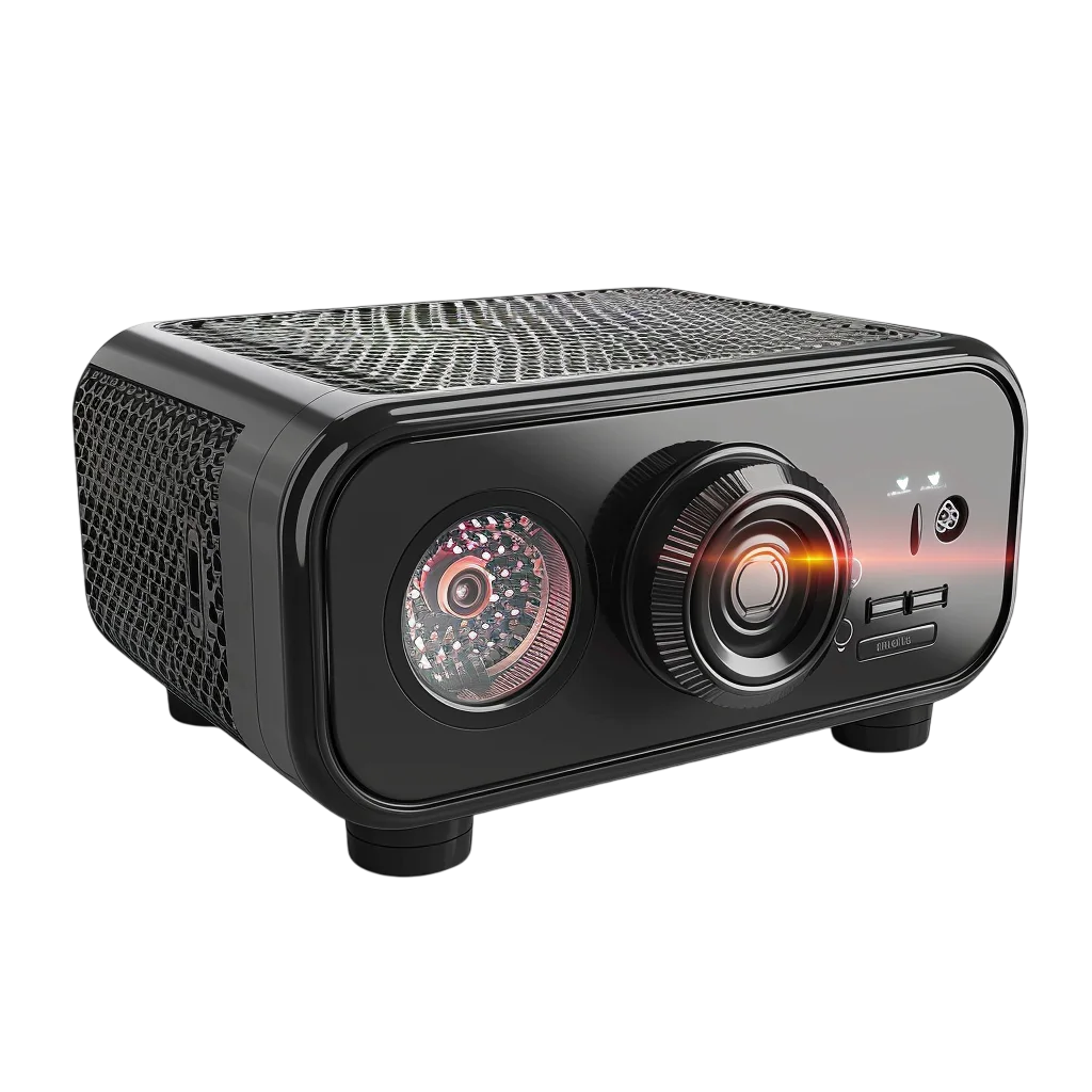 Modern Black Digital Video Projector Free PNG