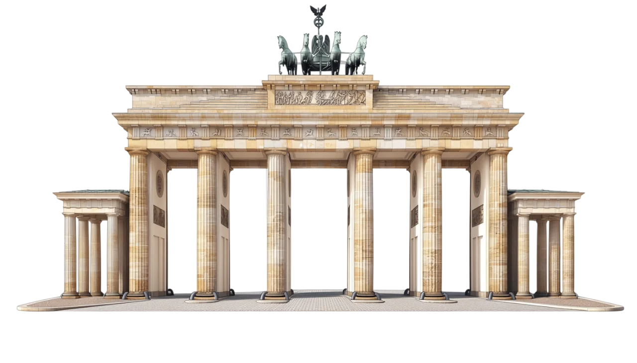 Brandenburg Gate Colonnade Architecture Free PNG