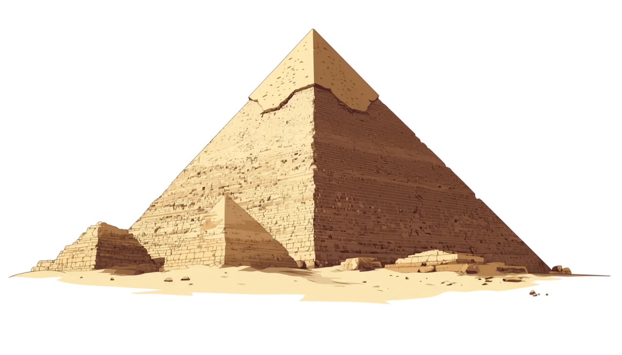Egyptian Pyramid Desert Stone Landmark Free PNG