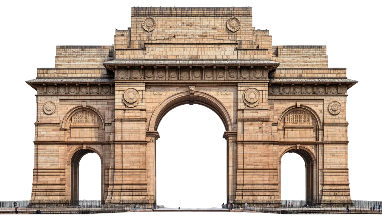 Historic Stone Archway Monument Portal Free PNG