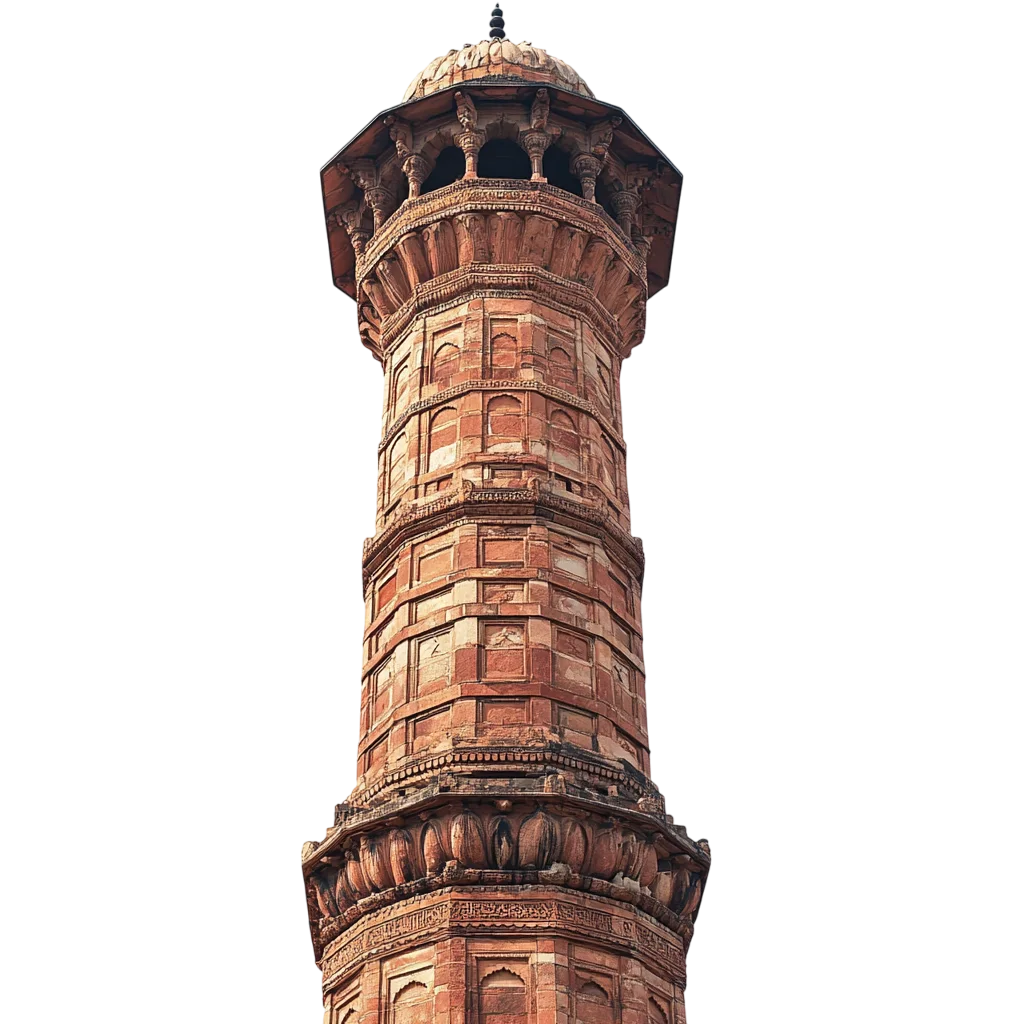 Qutub Minar Delhi Tower Free PNG Cutout