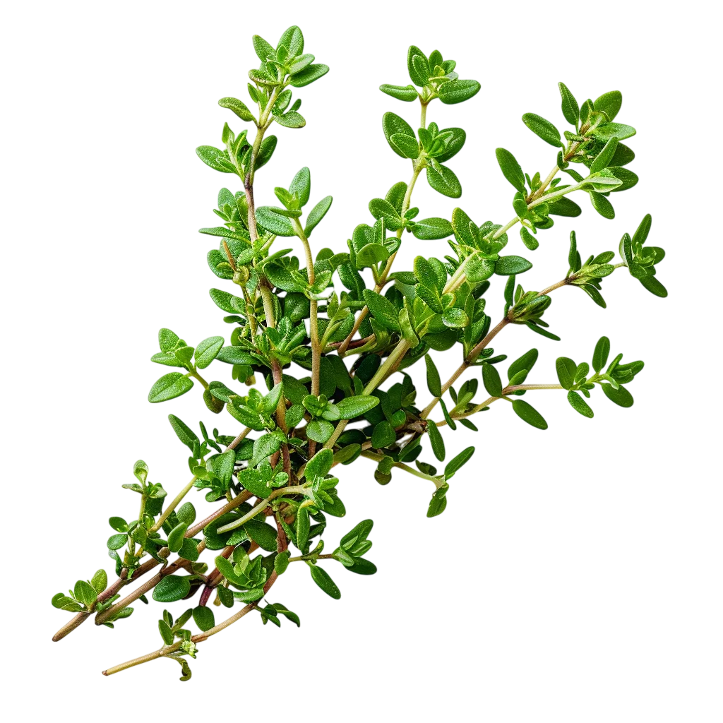 Fresh Green Thyme Herb Sprig Bunch Free PNG